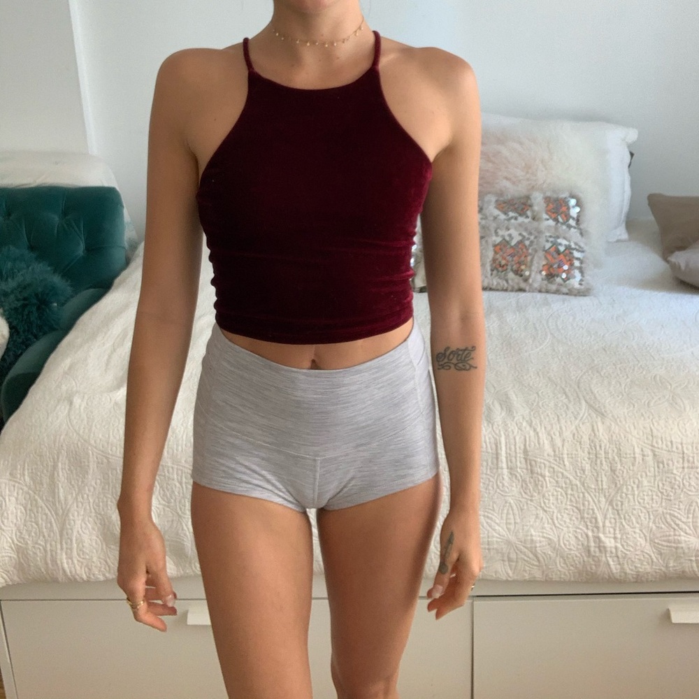 red velvet crop top